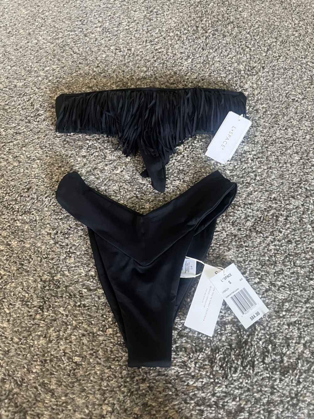 L*Space Dixie Bikini Top and Quinn Bottom Classic both size S NWT